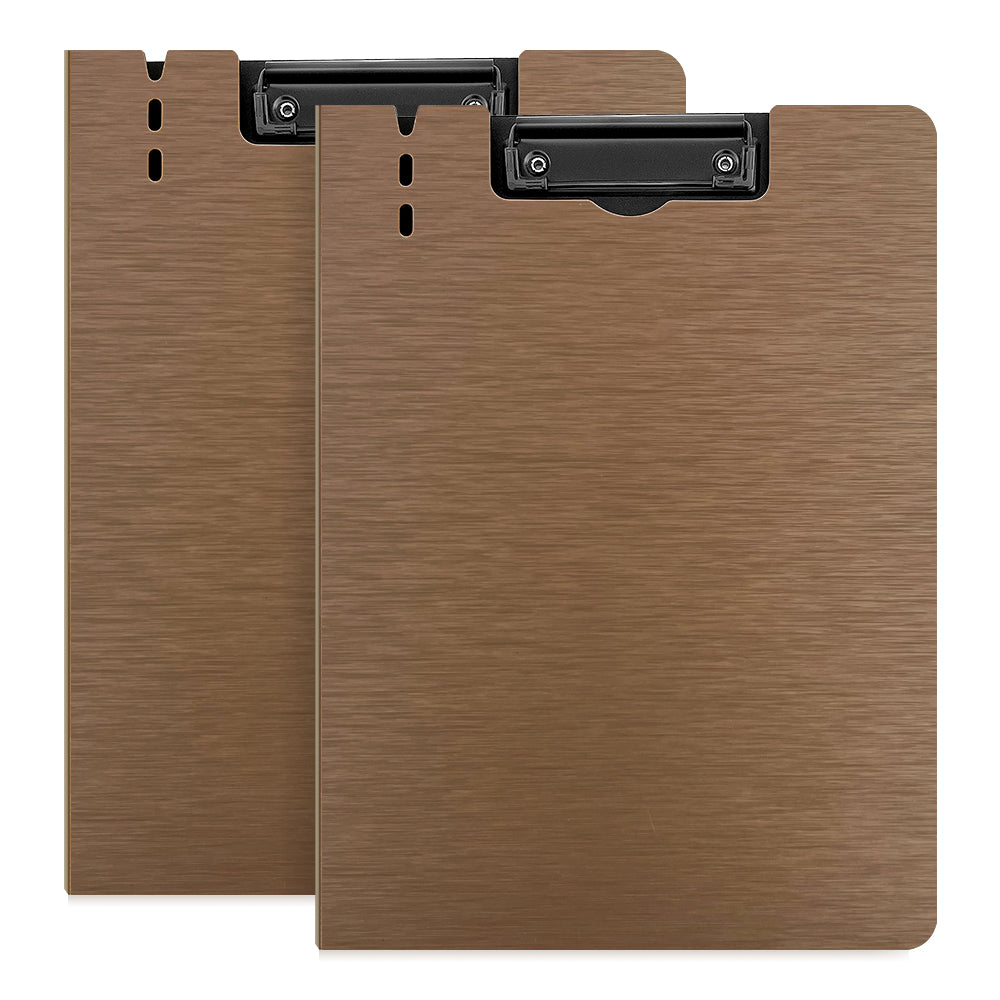 2 pcs Metallic Striped Texture Clipboards for A4 Paper - Vertical