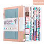 Paper Lion A5 PU Leather Cover Daily/Hourly Planner Book with stickers
