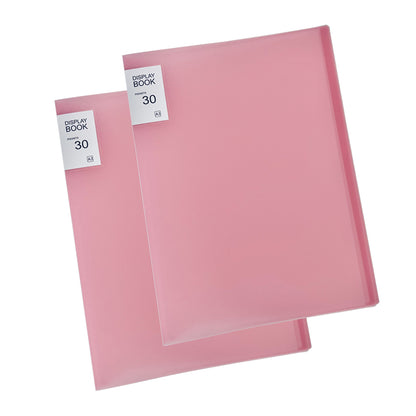 A3 Size 30 Pockets Files with Plastic Hard Cover for A3 Documents Set of 2