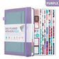 Paper Lion A5 PU Leather Cover Daily/Hourly Planner Book with stickers