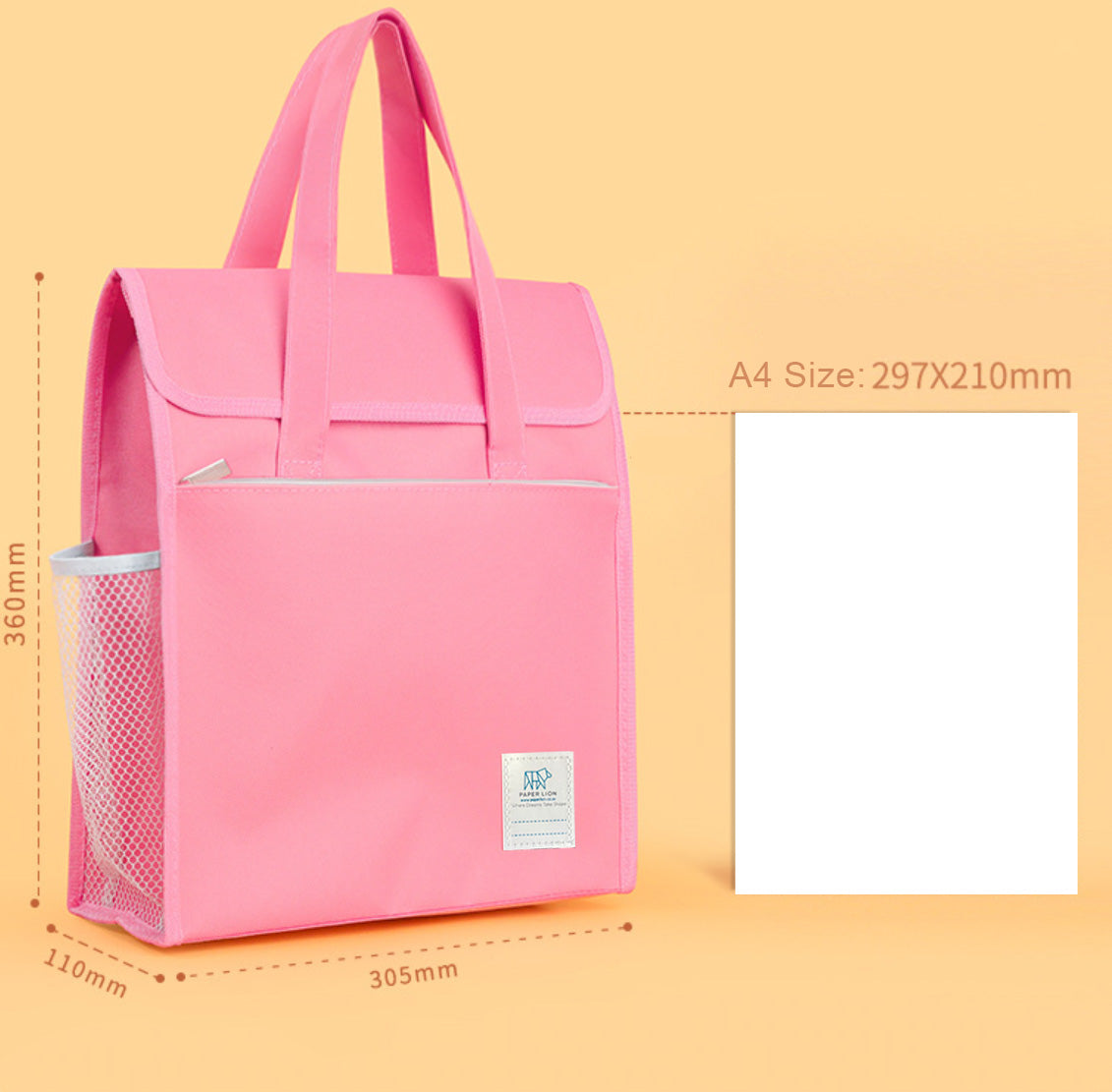 Large Capacity Durable Multipurpose Canvas Bag with Handle - Vertical
