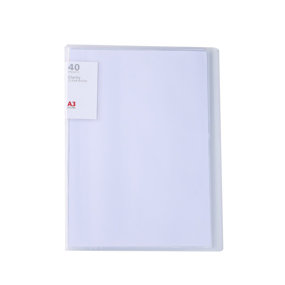 A3 Size 40 Pockets Files with Plastic Hard Cover for A3 Artwork/Documents