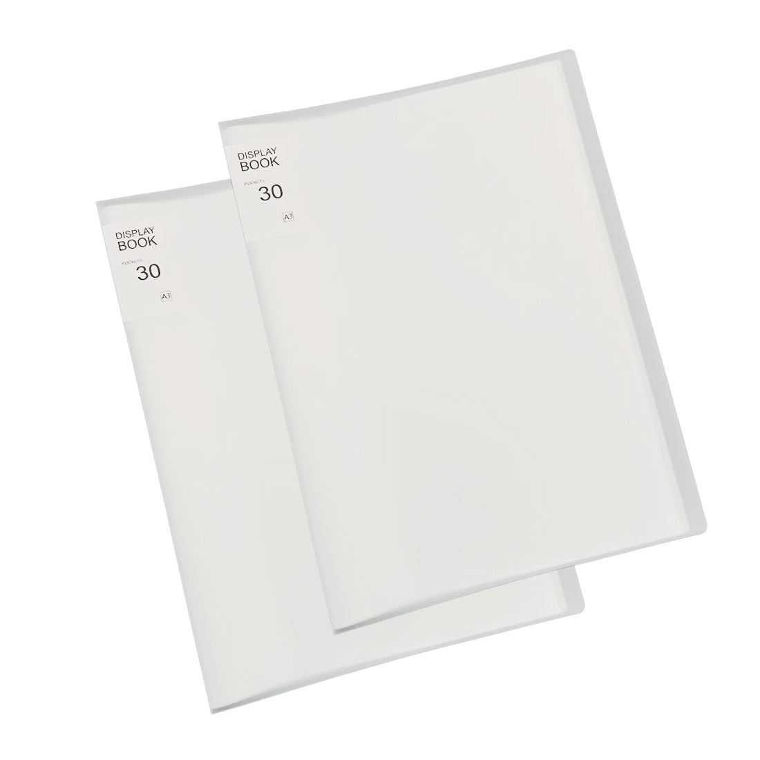 A3 Size 30 Pockets Files with Plastic Hard Cover for A3 Documents Set of 2