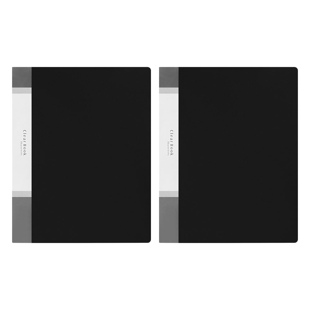80 Pockets A4 Size Files with Plastic Hard Cover - Set of 2