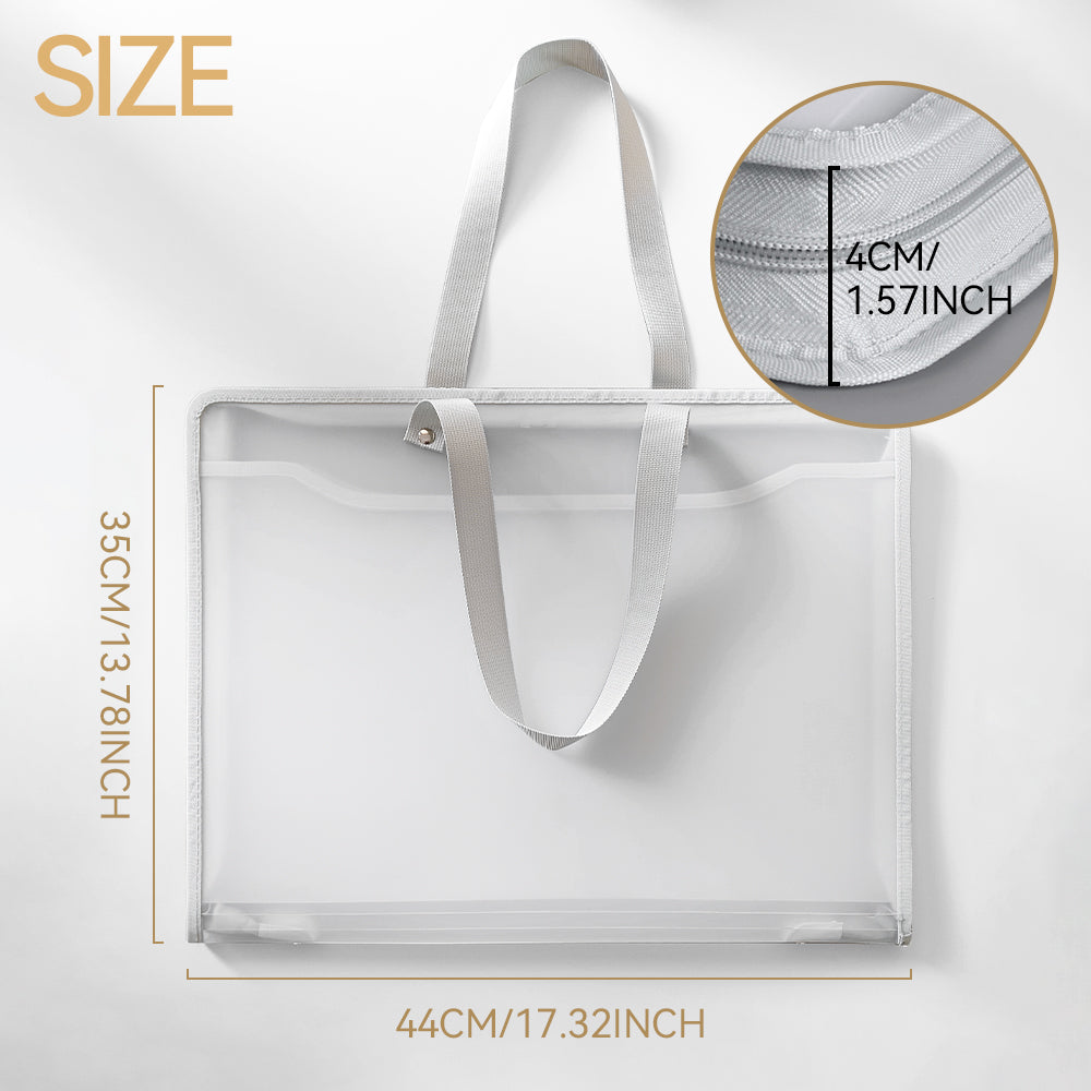 Portable Zipper Art Storage Bag for A3 files/Painting/Portfolio