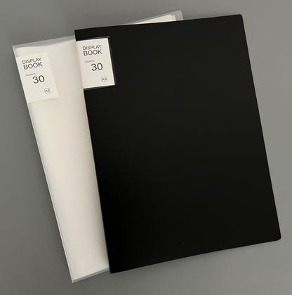 A3 Size 30 Pockets Files with Plastic Hard Cover for A3 Documents Set of 2