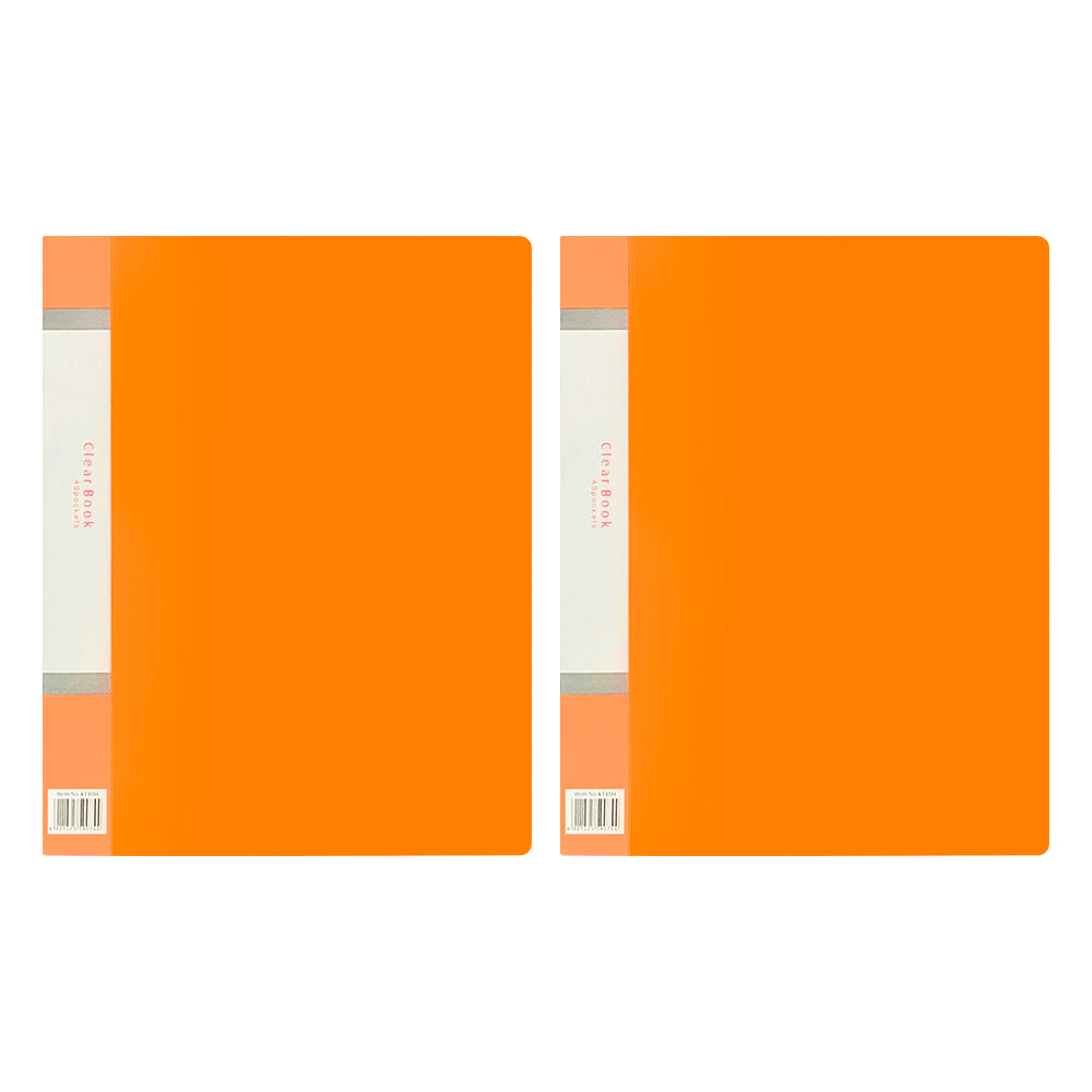 40 Pockets A4 Size Files with Plastic Hard Cover - Set of 2