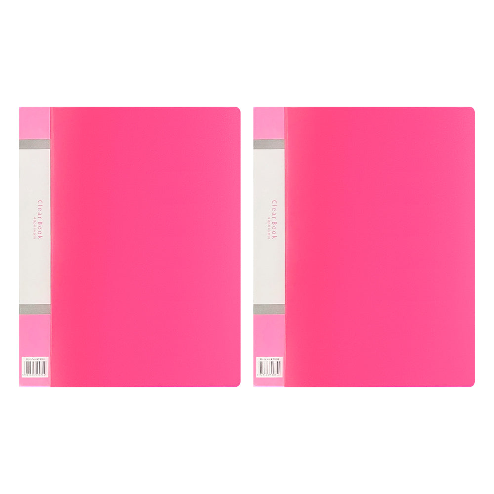 40 Pockets A4 Size Files with Plastic Hard Cover - Set of 2