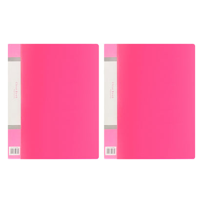 40 Pockets A4 Size Files with Plastic Hard Cover - Set of 2