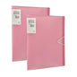 A4 size 60-Pocket File with Plastic Cover and Elastic Band Closure Set of 2