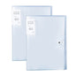 A4 size 60-Pocket File with Plastic Cover and Elastic Band Closure Set of 2